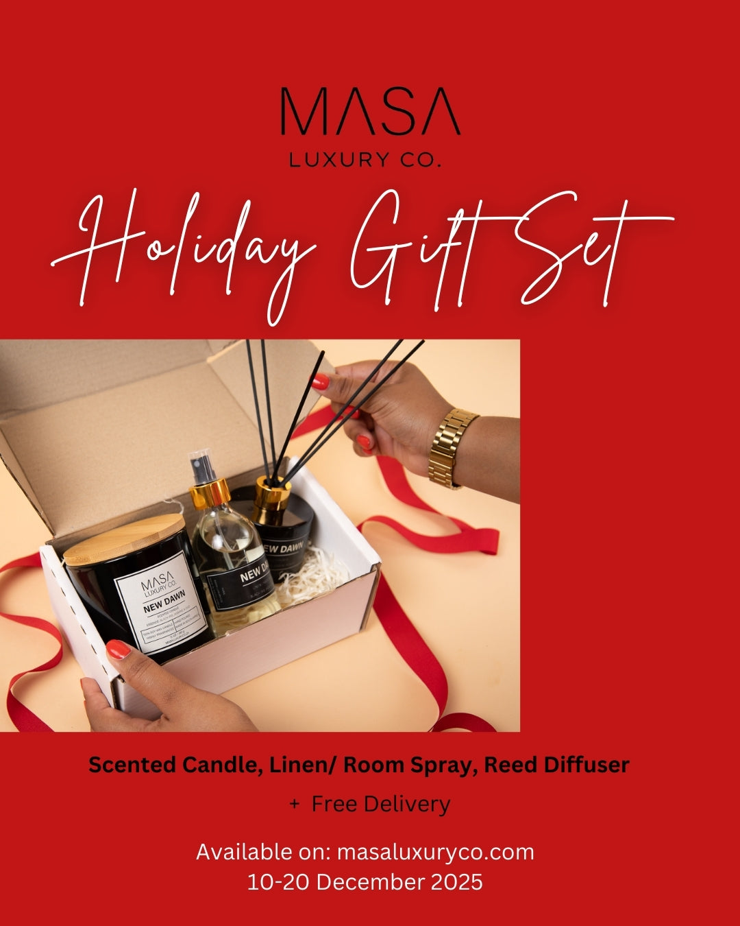 Holiday Home Fragrance Gift Set: 3 in 1