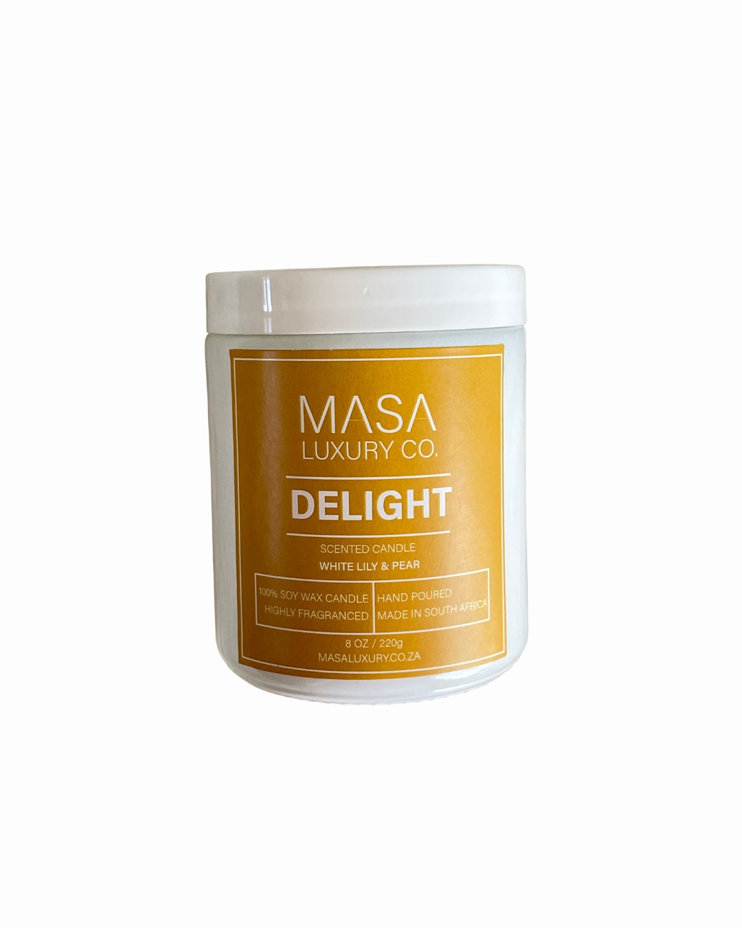 Delight- White Lily & Pear Candle