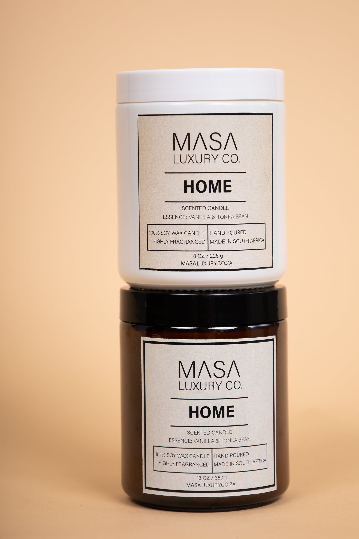 Home – Vanilla & Tonka Bean Scented Candle